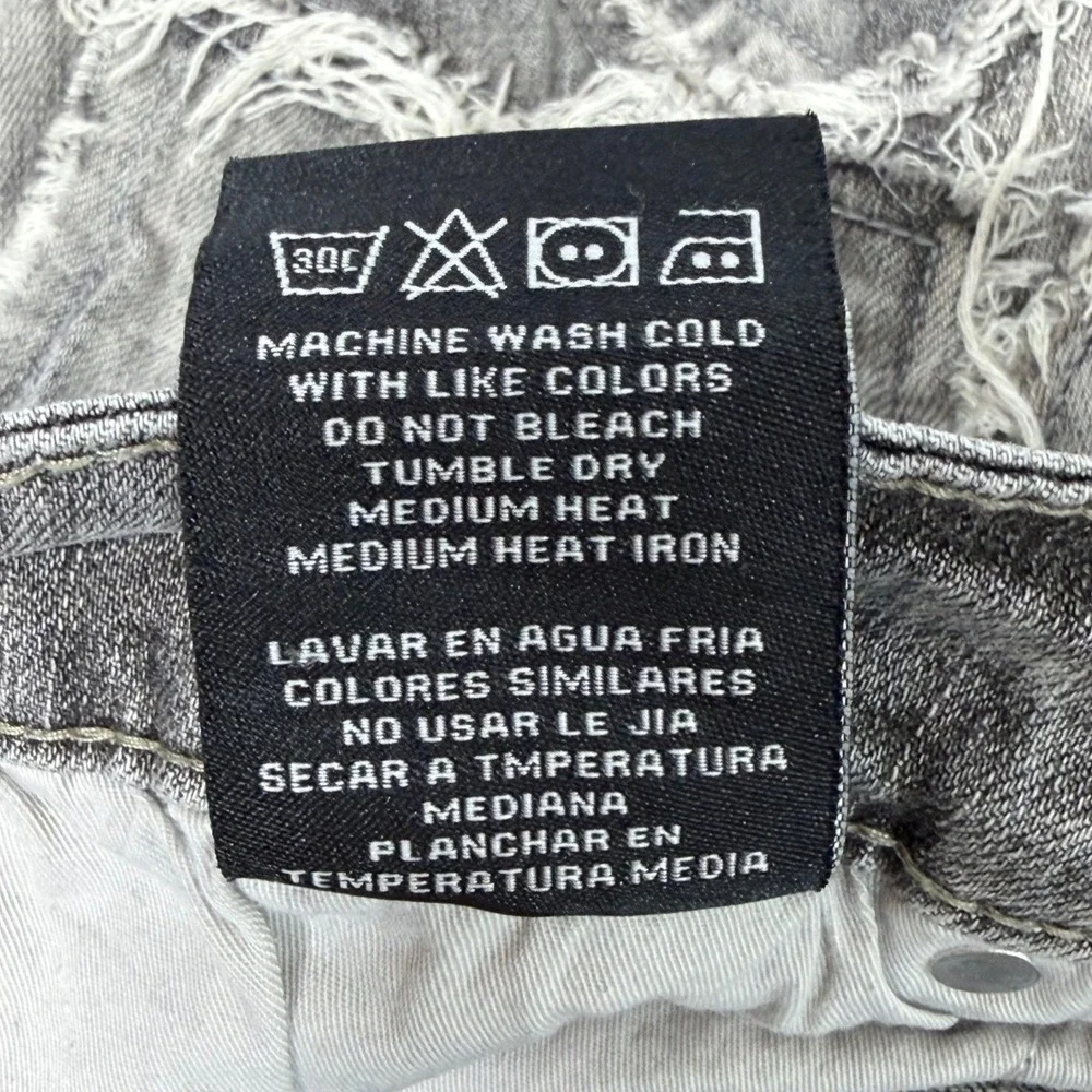 Waimea Men's Skinny Fit Patchwork‎ Jeans Gray Distressed Size 32 Stretch